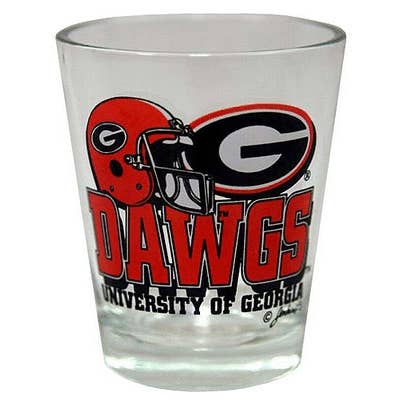 Georgia Bulldogs Shotglass Helmet for wholesale by Jenkins Enterprises