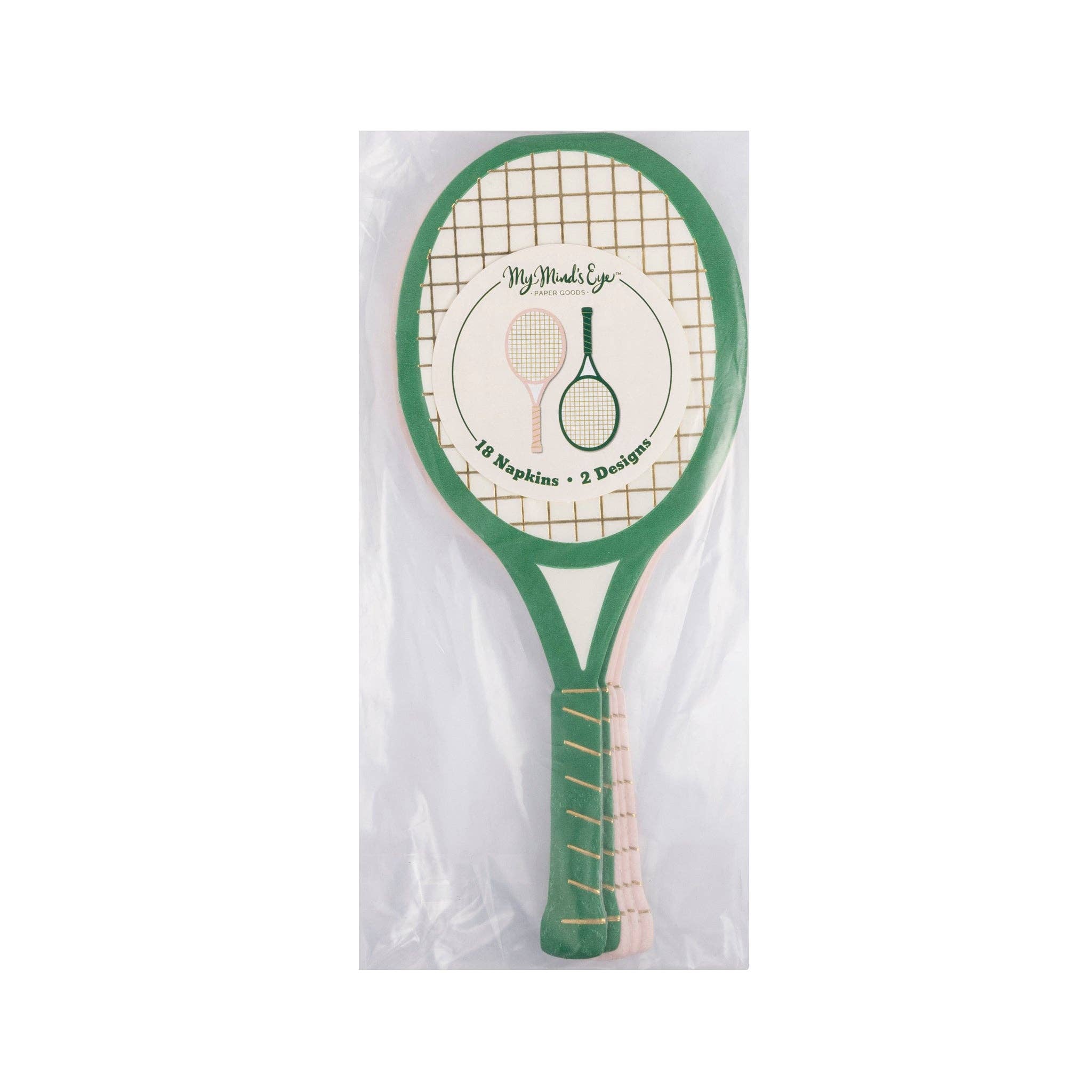 My Mind’s Eye - Wholesale Disposable Napkin - TEN1137 - Tennis Racket Napkin Set