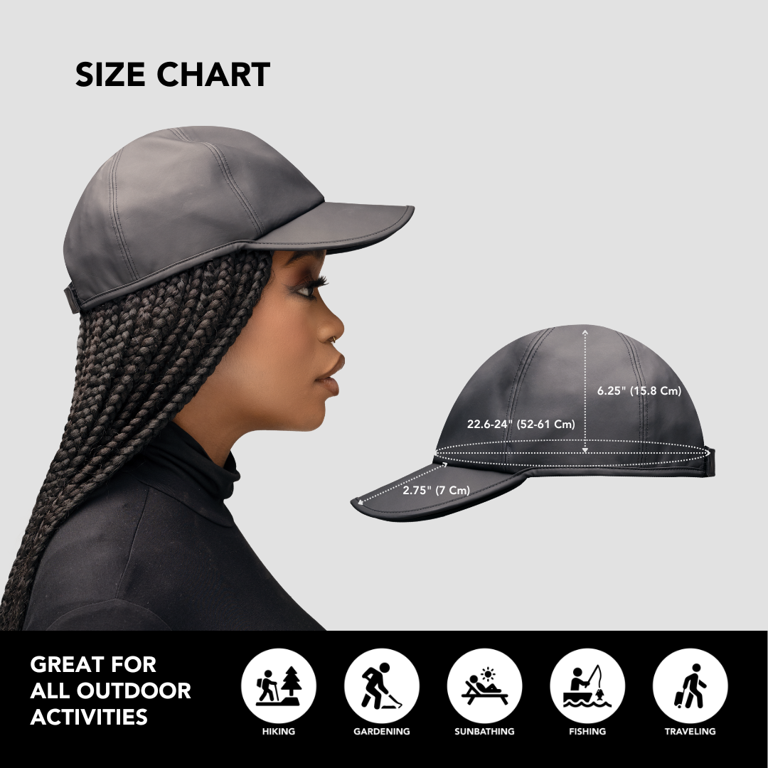 Black Black Hairbrella Satin-Lined, Waterproof Baseball Cap for wholesale on Faire5