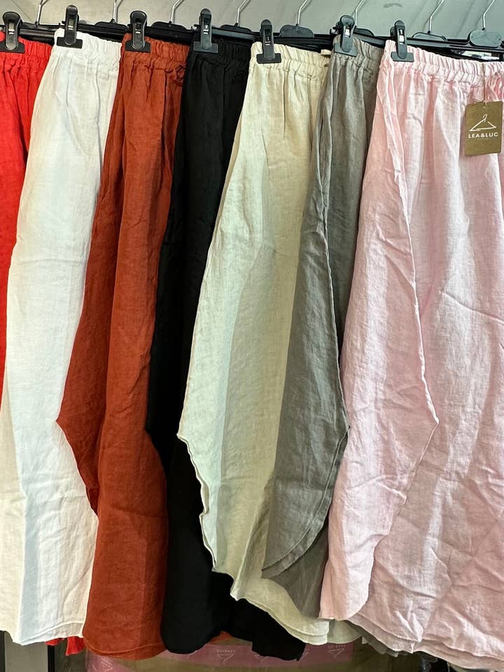 Pantalons en Lin REF. 4850 pour la vente par LÉA & LUC