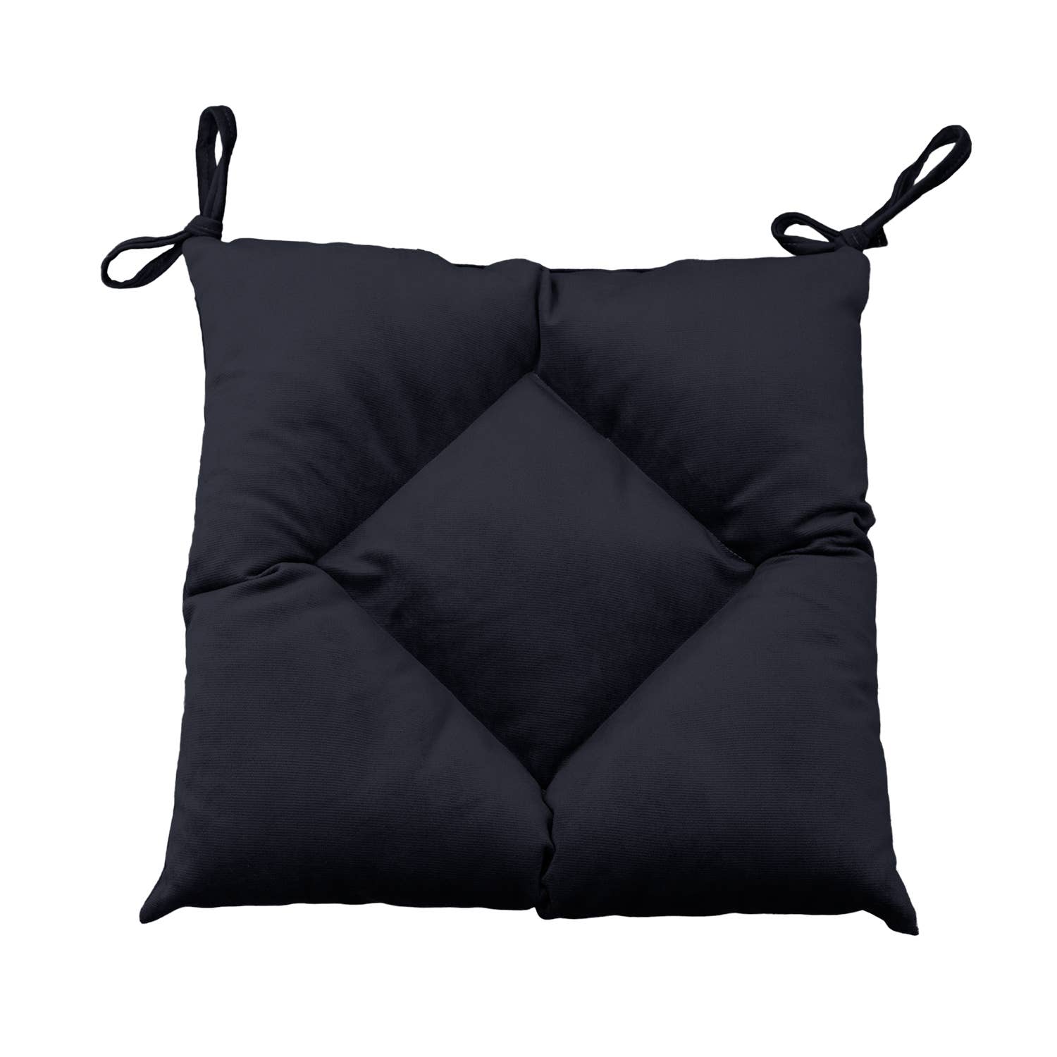 CASASRO - Venta al por mayor Cojines para sillas - CASASRO® Cojines para sillas de comedor | Juego de 4 de 40x40 cm | Tela de terciopelo suave lavable en 9 colores | Cojines con lazos para sujetar43