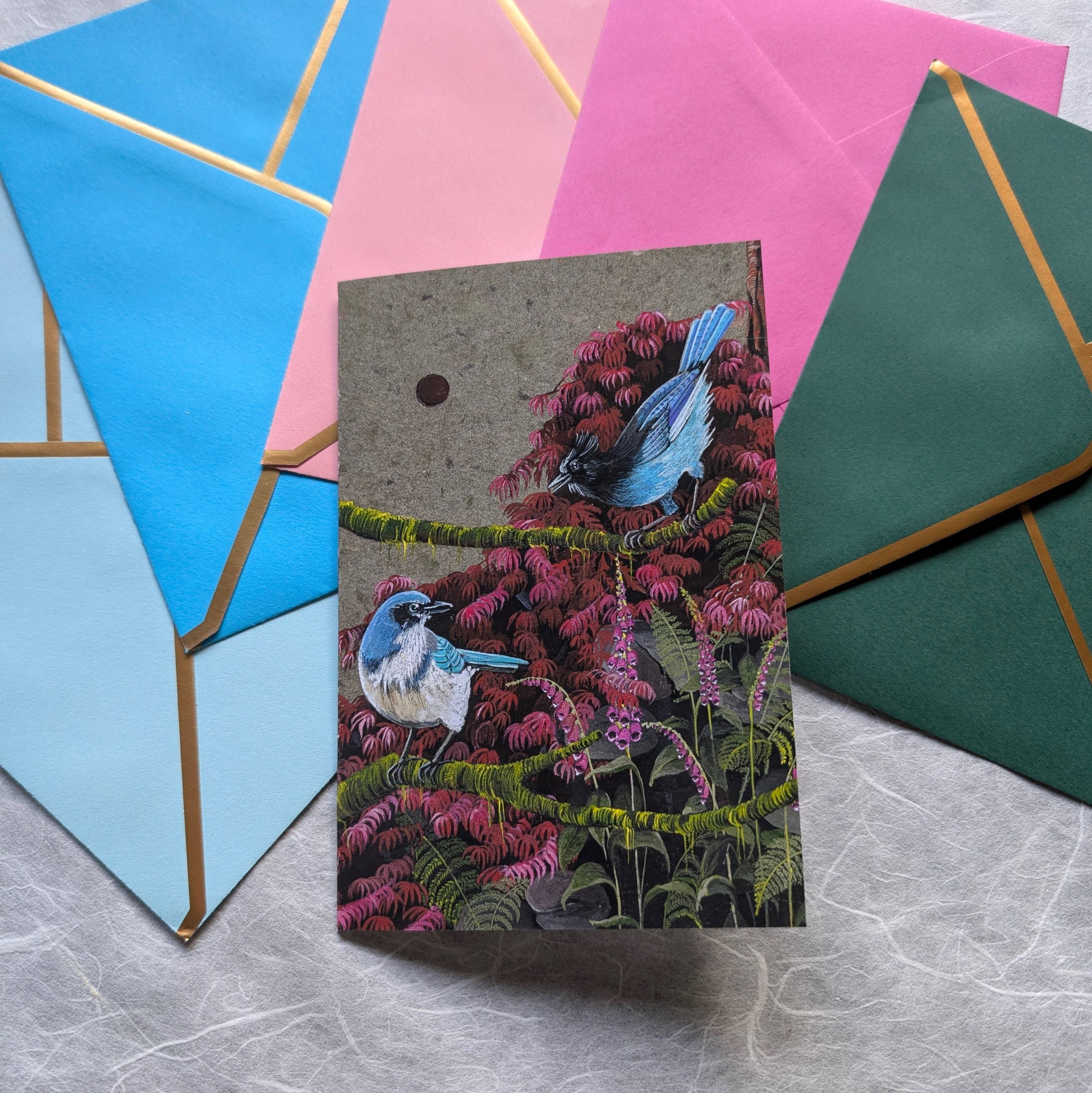 Mantis Shrimp Monocles - Wholesale Everyday Greeting Card - A Typical PNW Backyard Greeting Card0