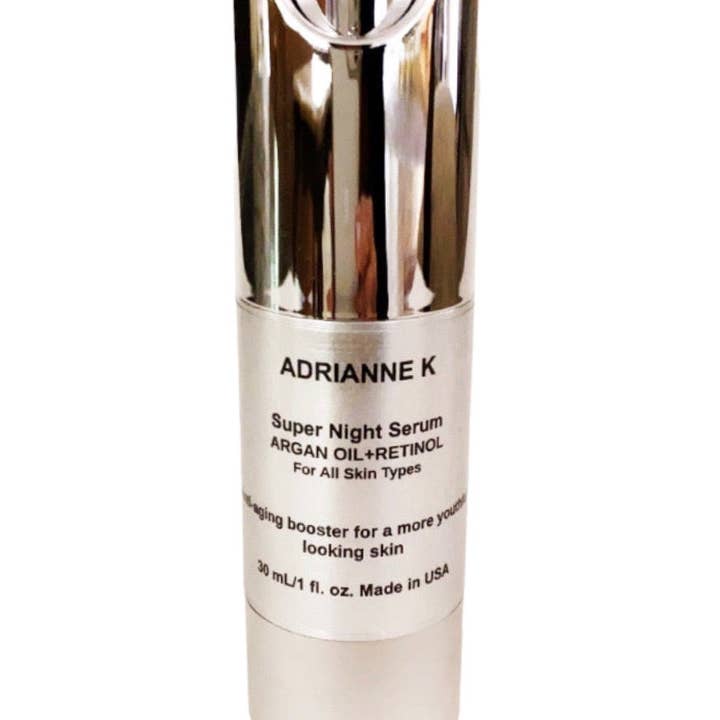 ADRIANNE K Retinol + Argon Oil Super Night Serum. Anti-aging for wholesale by ADRIANNE K Clean Beauty