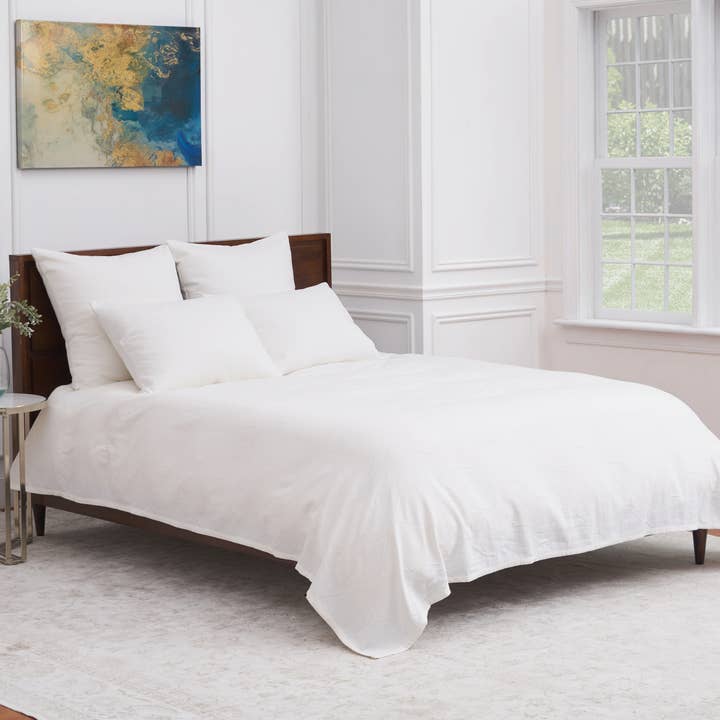 Elaine Dove White King Matelasse Quilt for wholesale by ELISABETH YORK