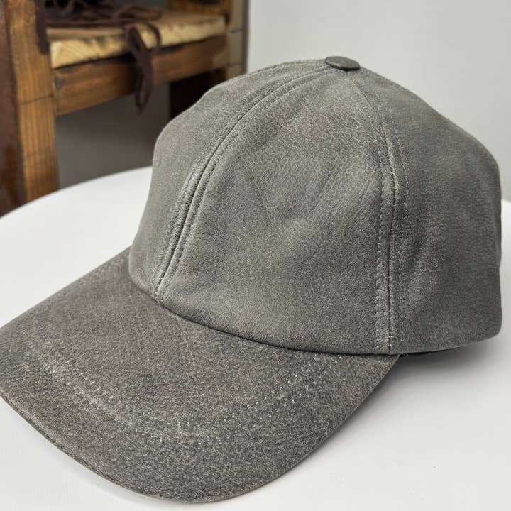 Lesa collection inc - Wholesale Baseball Cap - Unisex - Genuine Cowhide Leather Baseball Cap, Adjustable cap Unisex 2