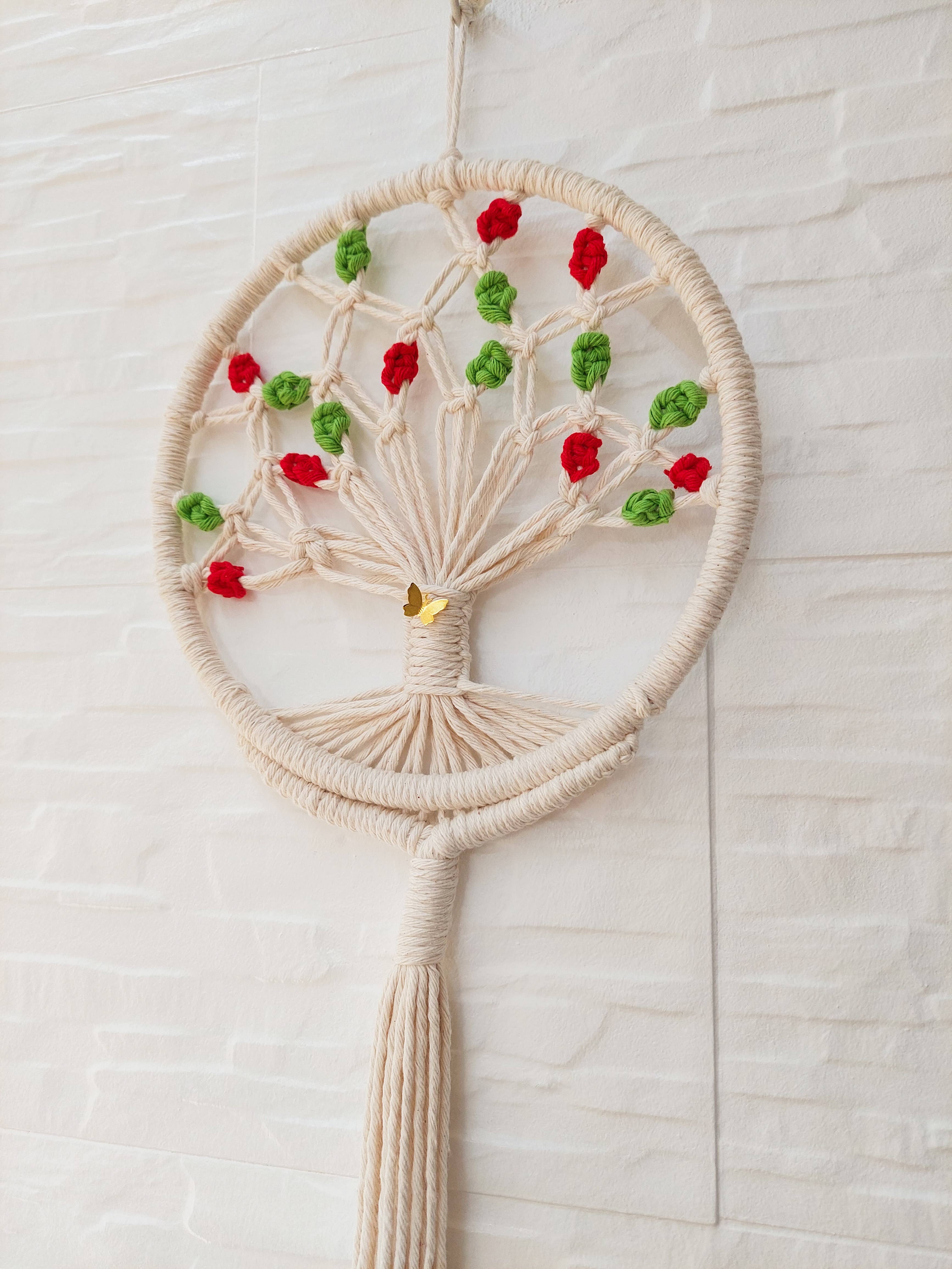 Zaumi Loop – wholesale Dekorativ tofs – Livets träd Garden Eden i makrame1