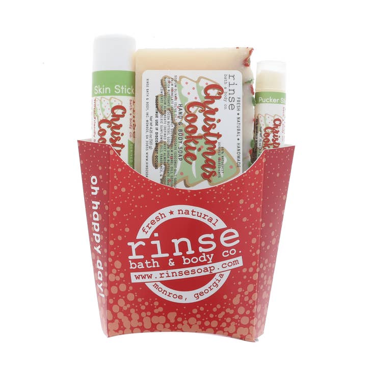 Conjunto de Frituras de Bolachas de Natal | Favorito de Presente de Férias por atacado de Rinse Bath Body Inc