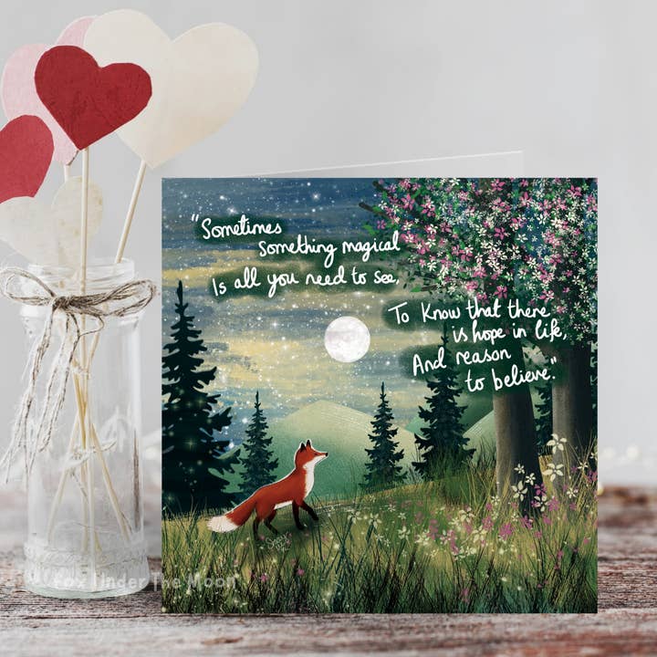 Fox Under The Moon - Wholesale Everyday Greeting Card - 'Magical' - Greeting Card From Fox Under The Moon1