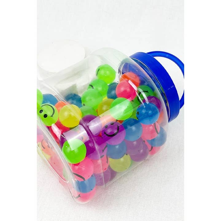 MIX COLOR Smiley Bouncing Balls for wholesale on Faire
