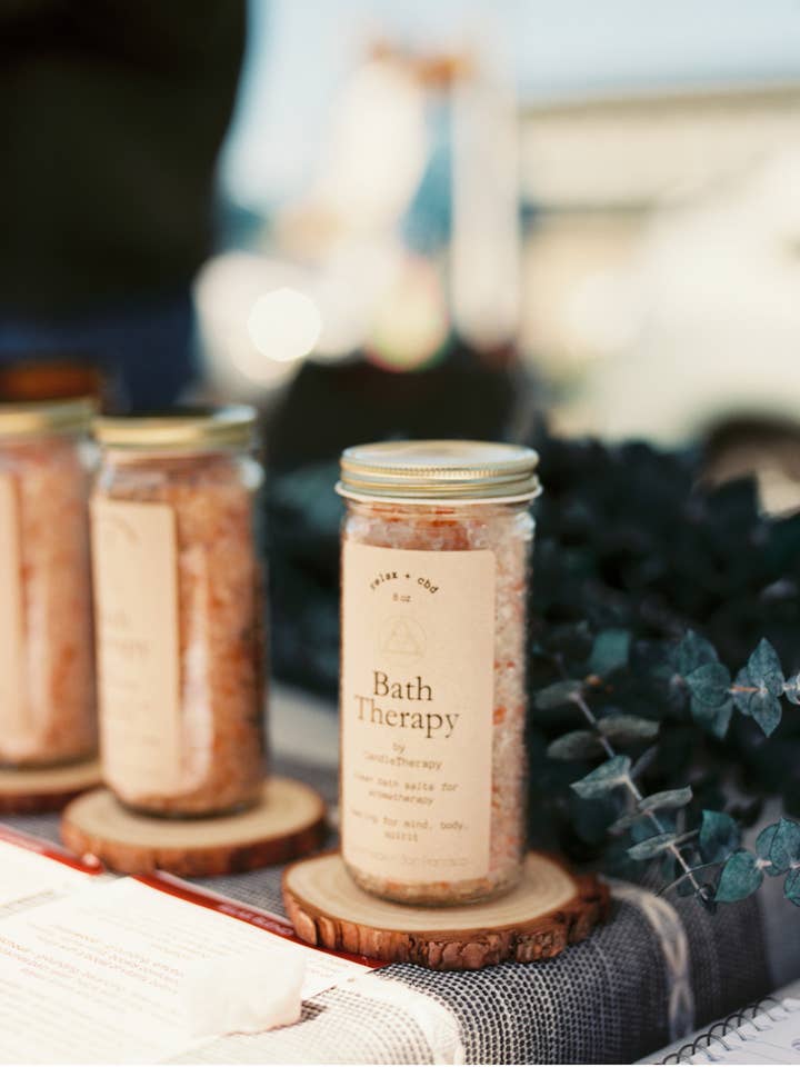 Relax Essential Oil Bath Salt Blend for wholesale by CandleTherapy