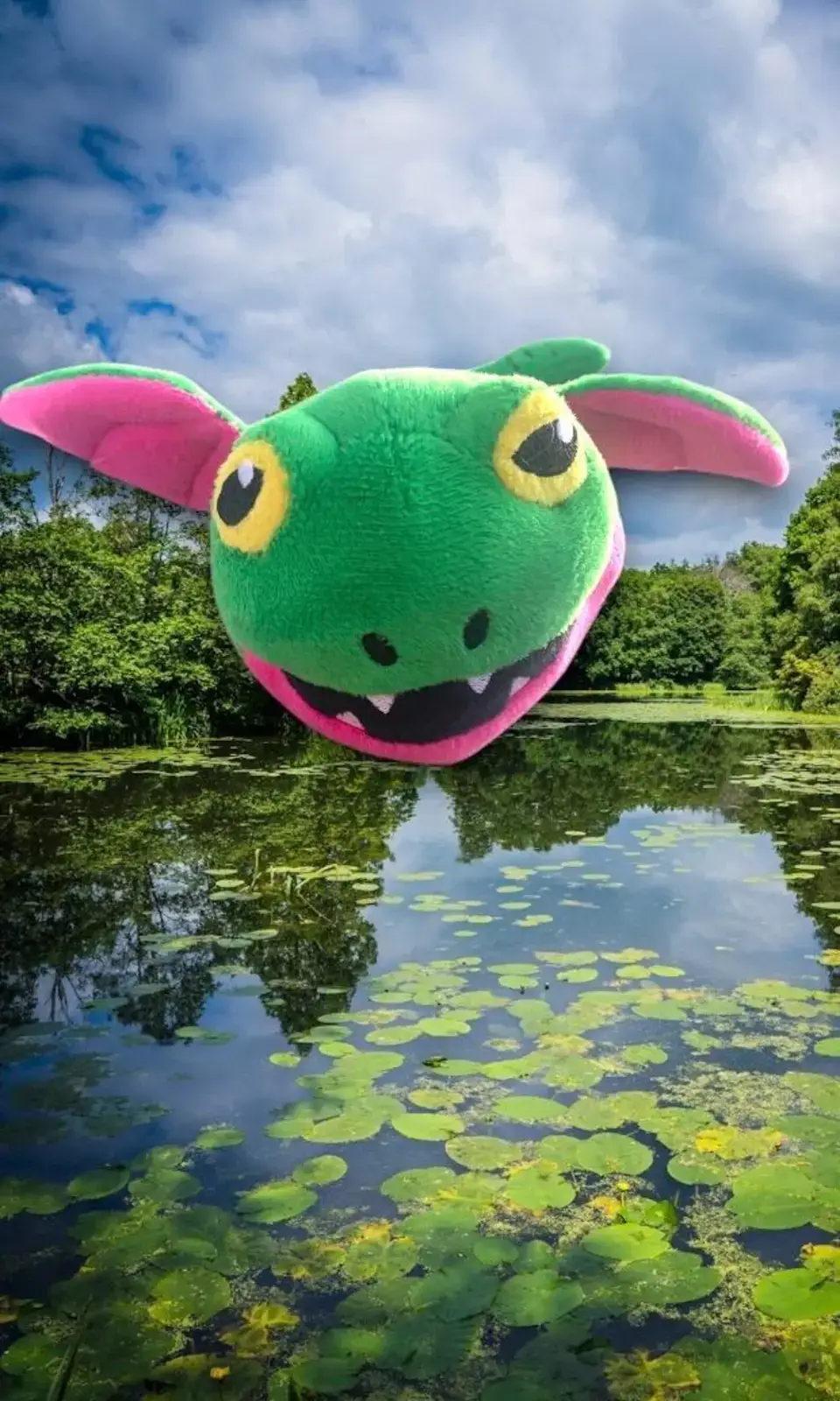 Cryptid Comforts - Wholesale Pet Plush Toy - Dog - Water Leaper Plushy2