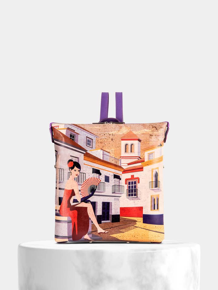 Konvertibler Kork-Rucksack Sevilhana für den Großhandel von StudioCork