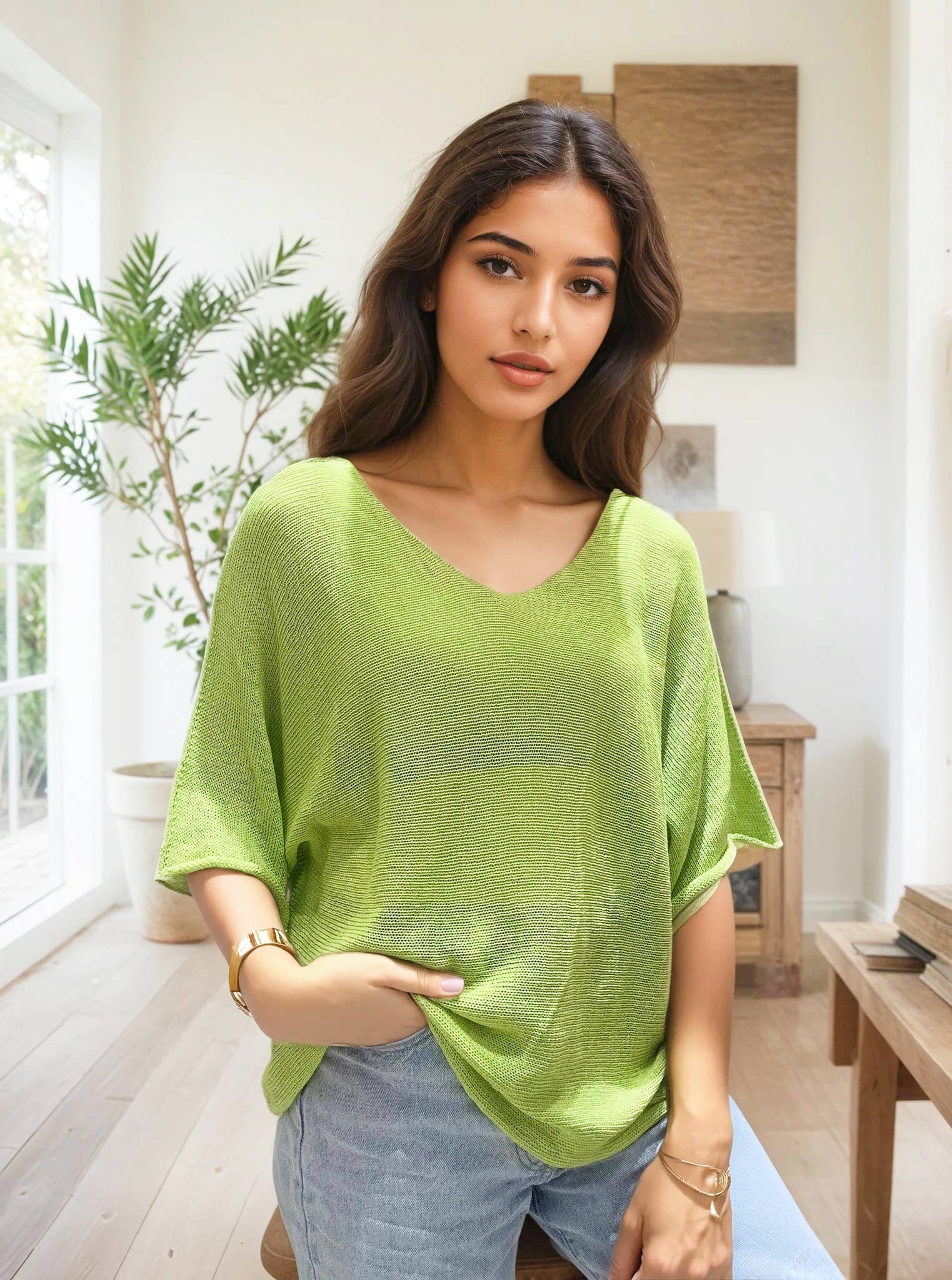ZAFA PARIS - Wholesale Knit top – Women's - 32FZ2H252-Cotton knit top