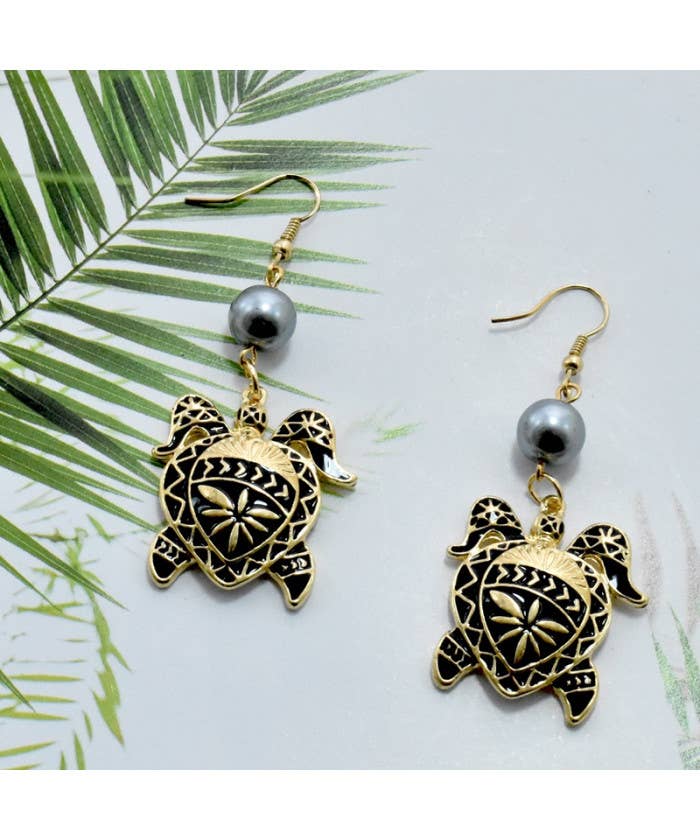 DK Hawaii - Wholesale Dangle Earrings - Turtle Earrings