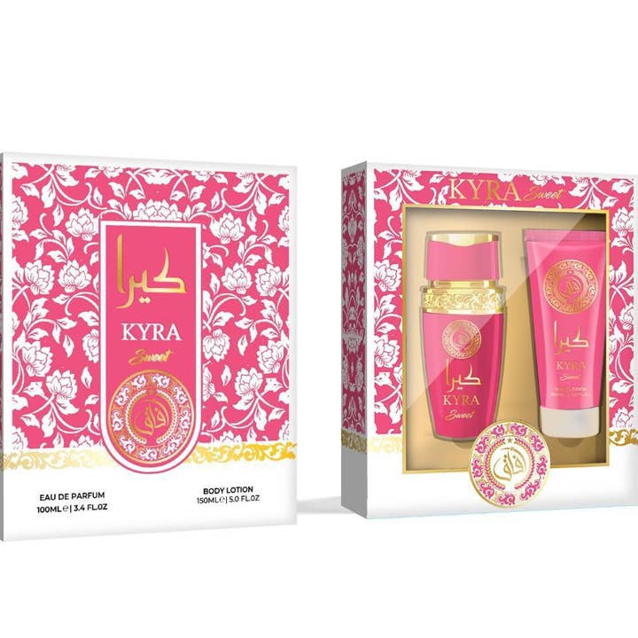 Yes Love Cosmetics - Wholesale Perfume Gift Set - KYRA SWEET 100ML PERFUME SET AND 150ML BODY LOTION0