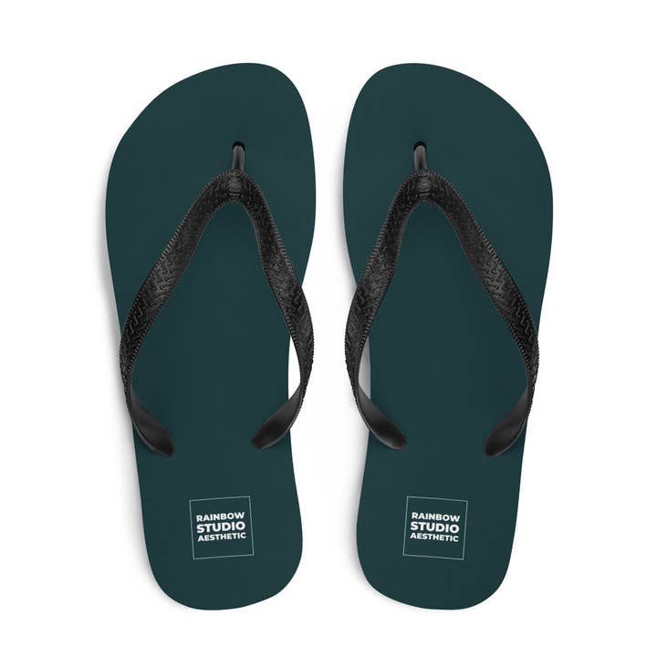 Seegrüne Flip-Flops der Marke Rainbow für den Großhandel von Rainbow City