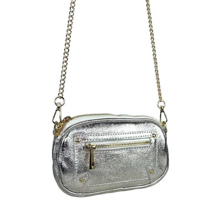 Chenson & Gorett - Wholesale Shoulder Bag - Women's - Women's Italian Leather Shoulder Bag with Long Handle Chain10