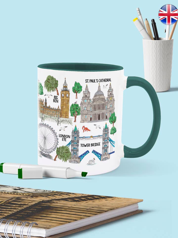 Tasses London Landmarks pour la vente par To Home From London & To Home From Where?