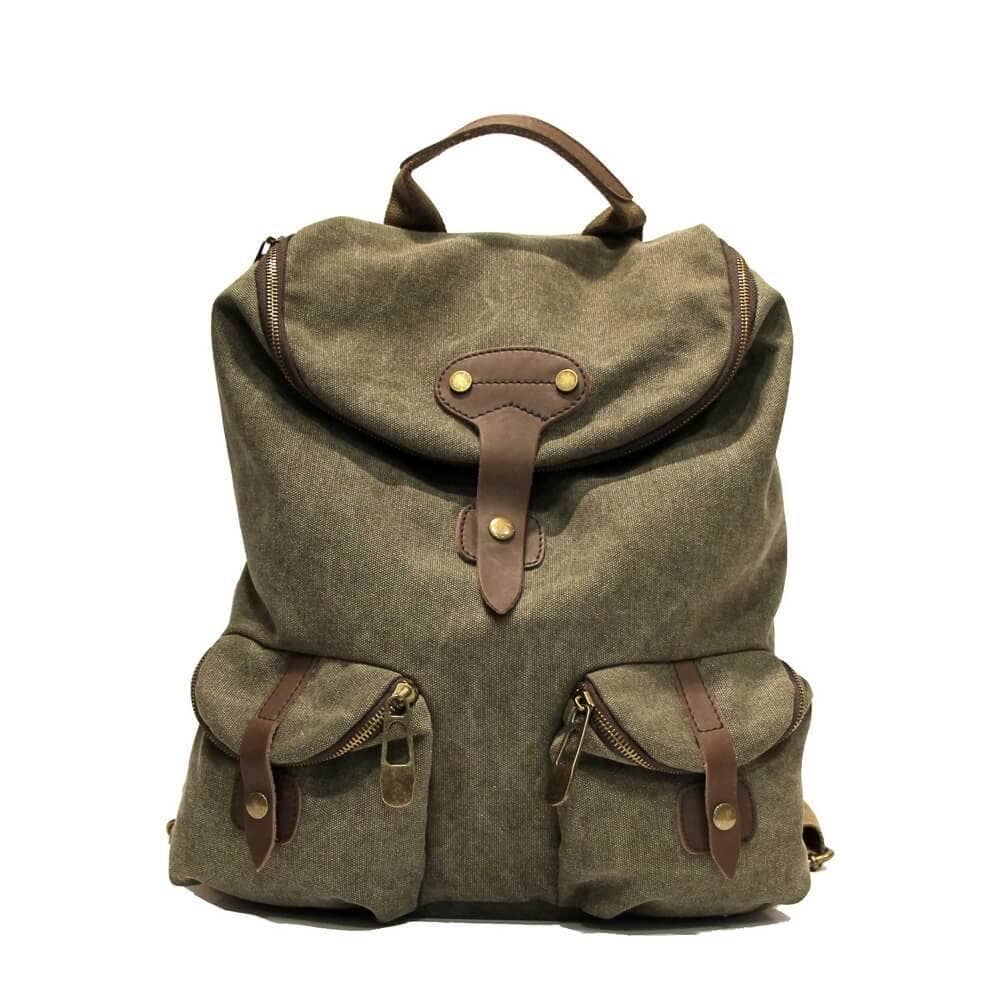 ZEDE PARIS - Wholesale Backpack - Women's - SAINT-PAUL - Canvas and leather backpack53