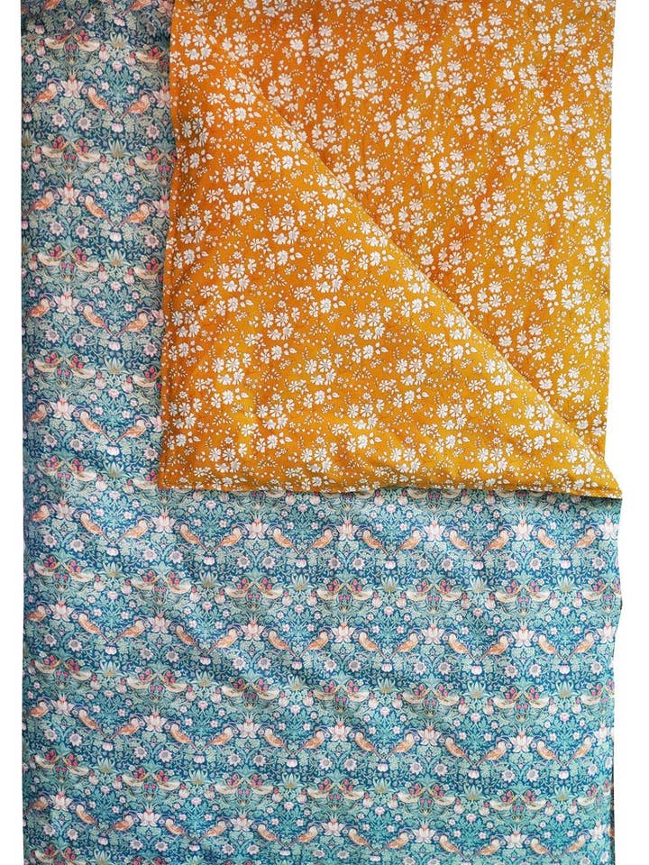 Heirloom Quilt made with Liberty Fabric STRAWBERRY THIEF & CAPEL for wholesale by Coco & Wolf
