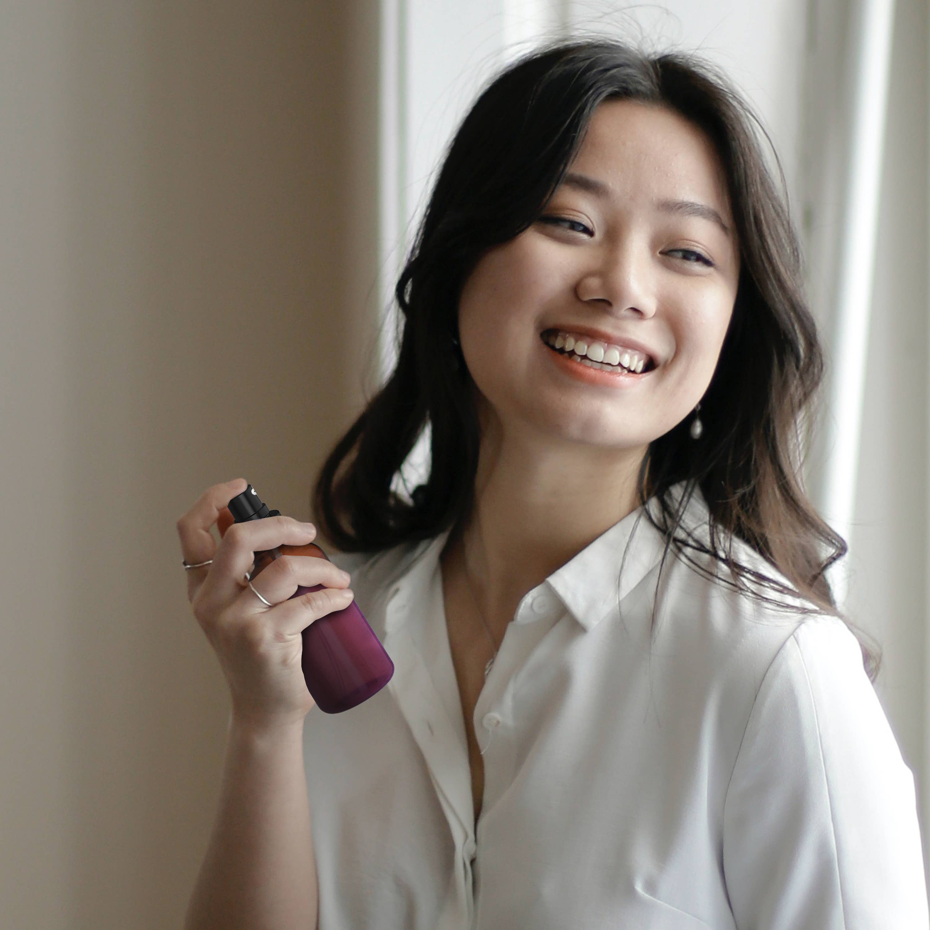 Nevlers - Wholesale Spray Bottle - Amber Glass Spray Bottles - 4 oz. (Pack of 24)6