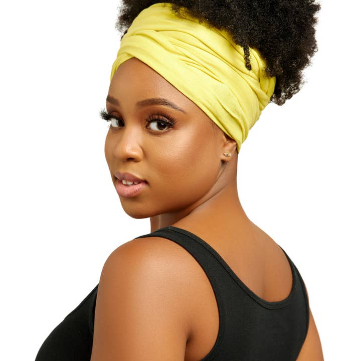 You Go Natural - Vendita all'ingrosso Turbante - Donna - Turbante con T-shirt Citron Open