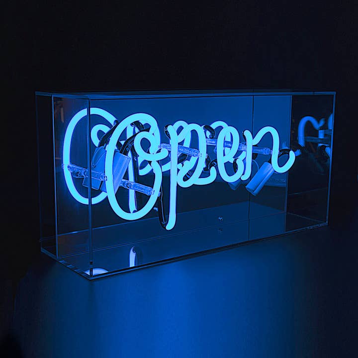 Locomocean - Wholesale Neon Sign - 'Open' Acrylic Box Neon Light