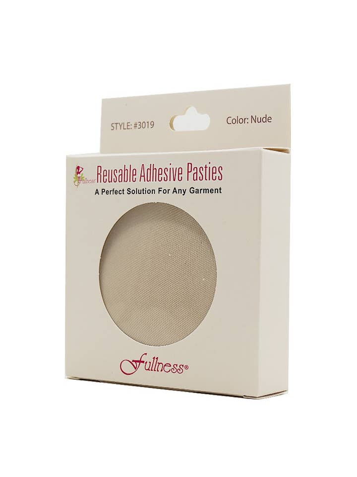 PINEAPPLE Beauty - Wholesale Nipple Pasties - Women's - Fullness 3019 Reusable Adhesive Pasties Nude - 6