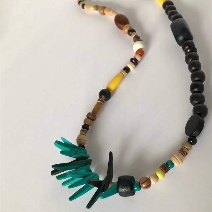 Mary Lindseth Art - Wholesale Beaded/Pearl Necklace - "Gigi" asymetrical beaded necklace4