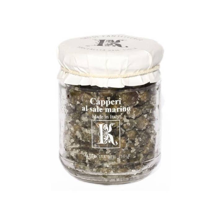 Capers in Sea Salt for wholesale by Zia Pia