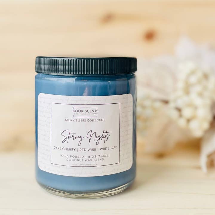 Stormy Night | Book Scented Candle for Book Lovers for wholesale by Book Scents Candles