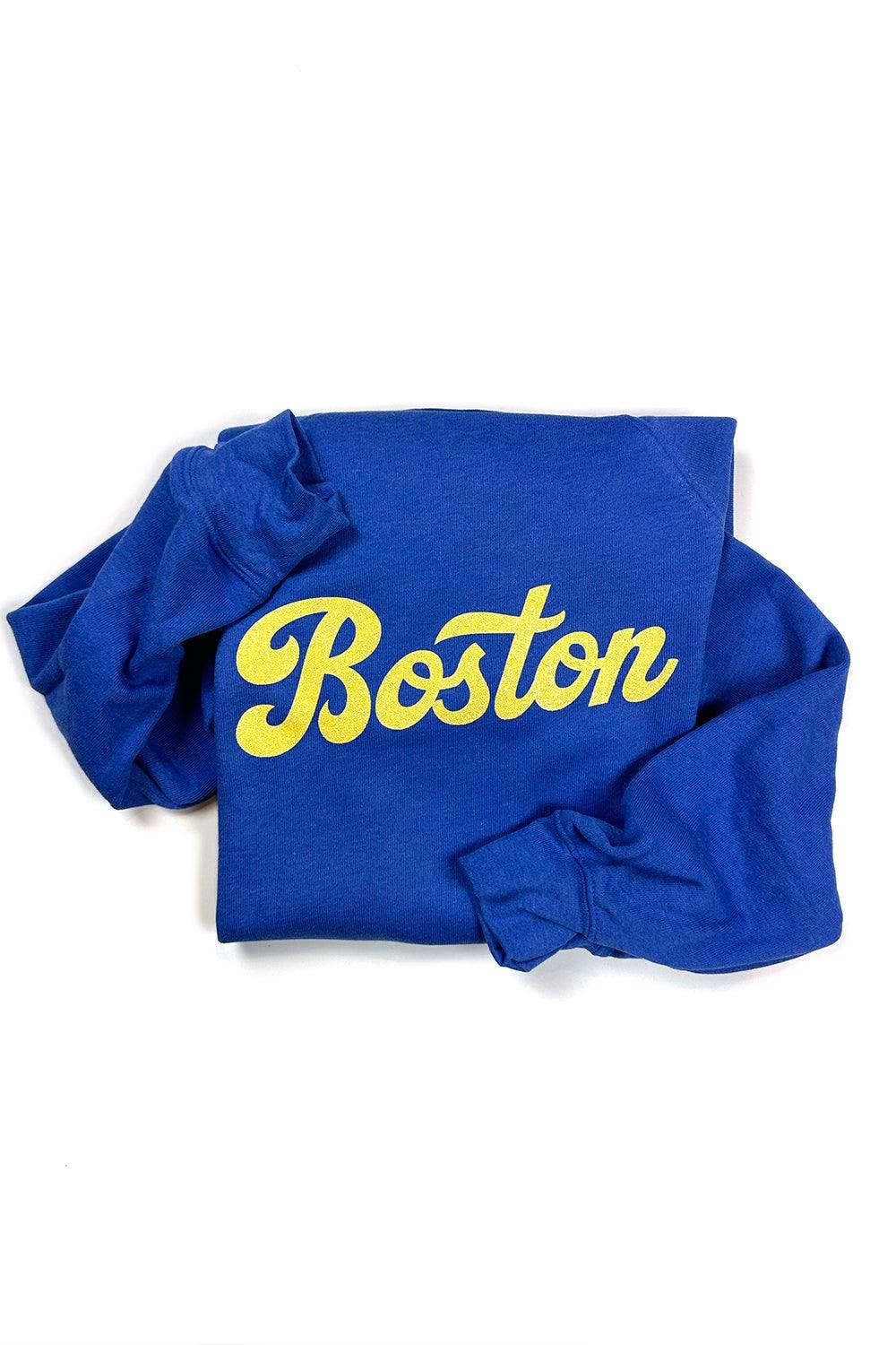 Heather Royal Blue Boston Sweatshirt for wholesale on Faire0