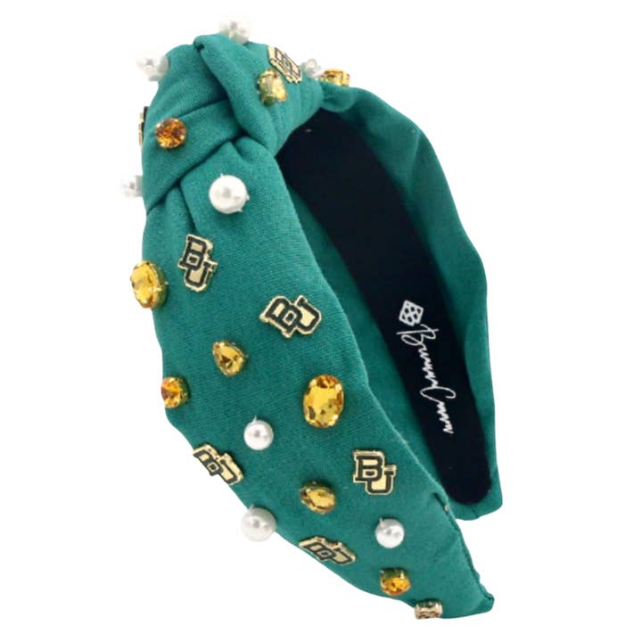 Baylor Green Logo Headband for wholesale by Brianna Cannon