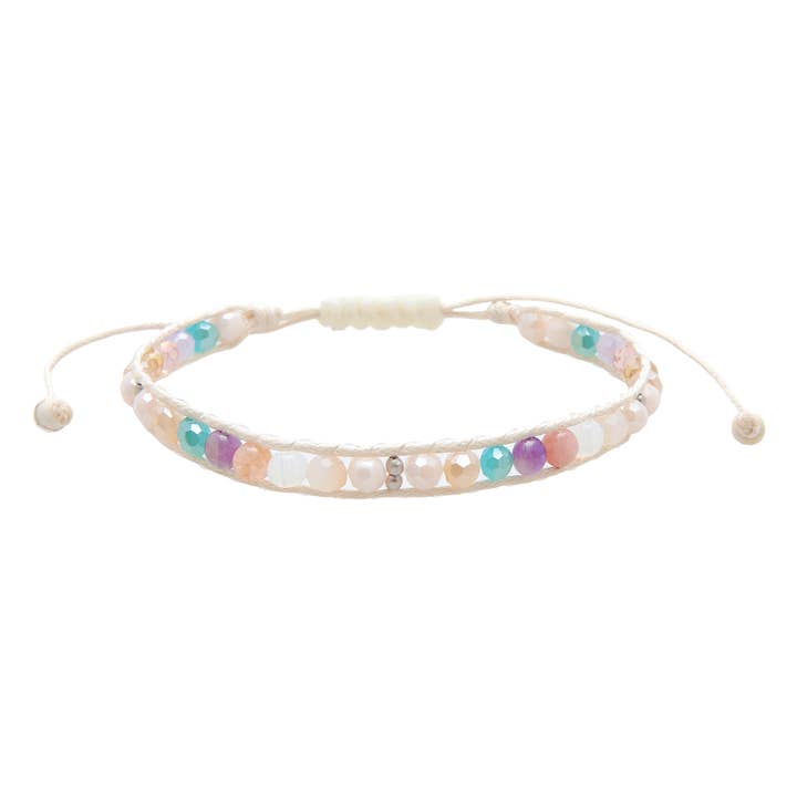 Lotus and Luna - Wholesale Beaded Bracelet - Moon Over Mexico Moonbeam Single Bracelet