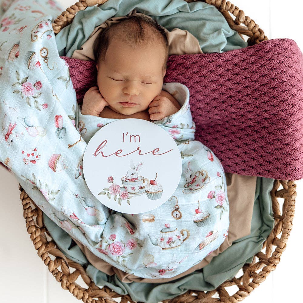 Snuggle Hunny - Wholesale Swaddle - Baby - White Rabbit Organic Muslin Wrap4