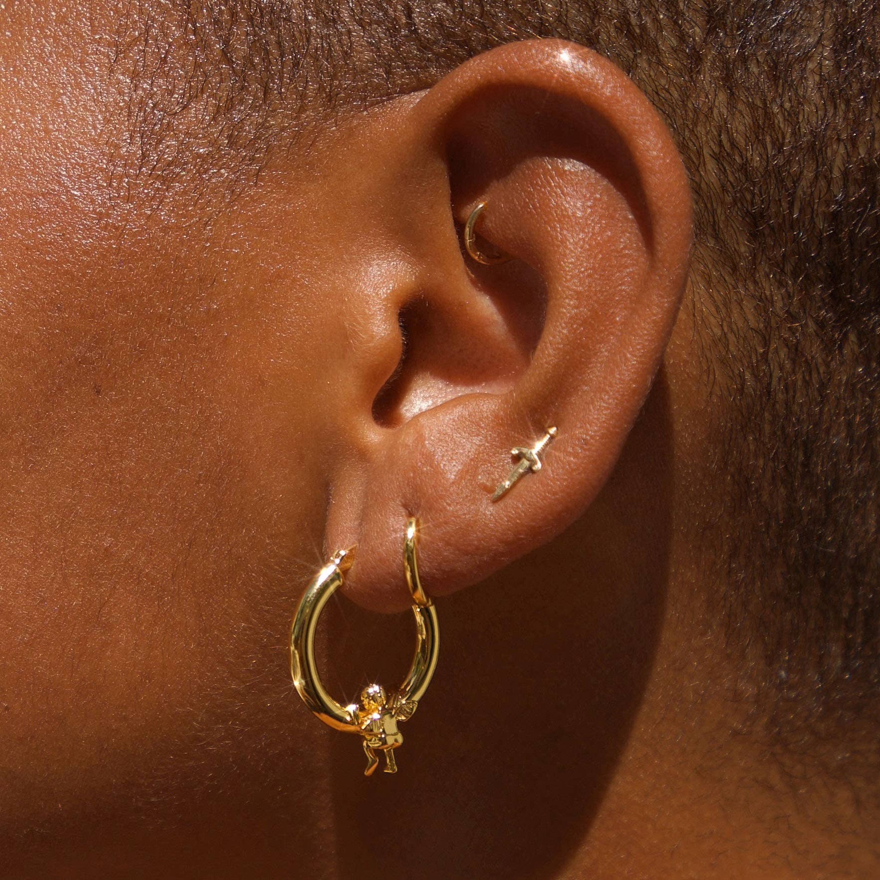 Mod + Jo - Wholesale Hoop Earrings - Cherub Hoops2