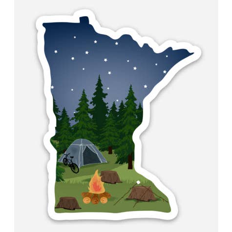 Autocolante Decalque MN Camping por atacado de Little Dorset Shop