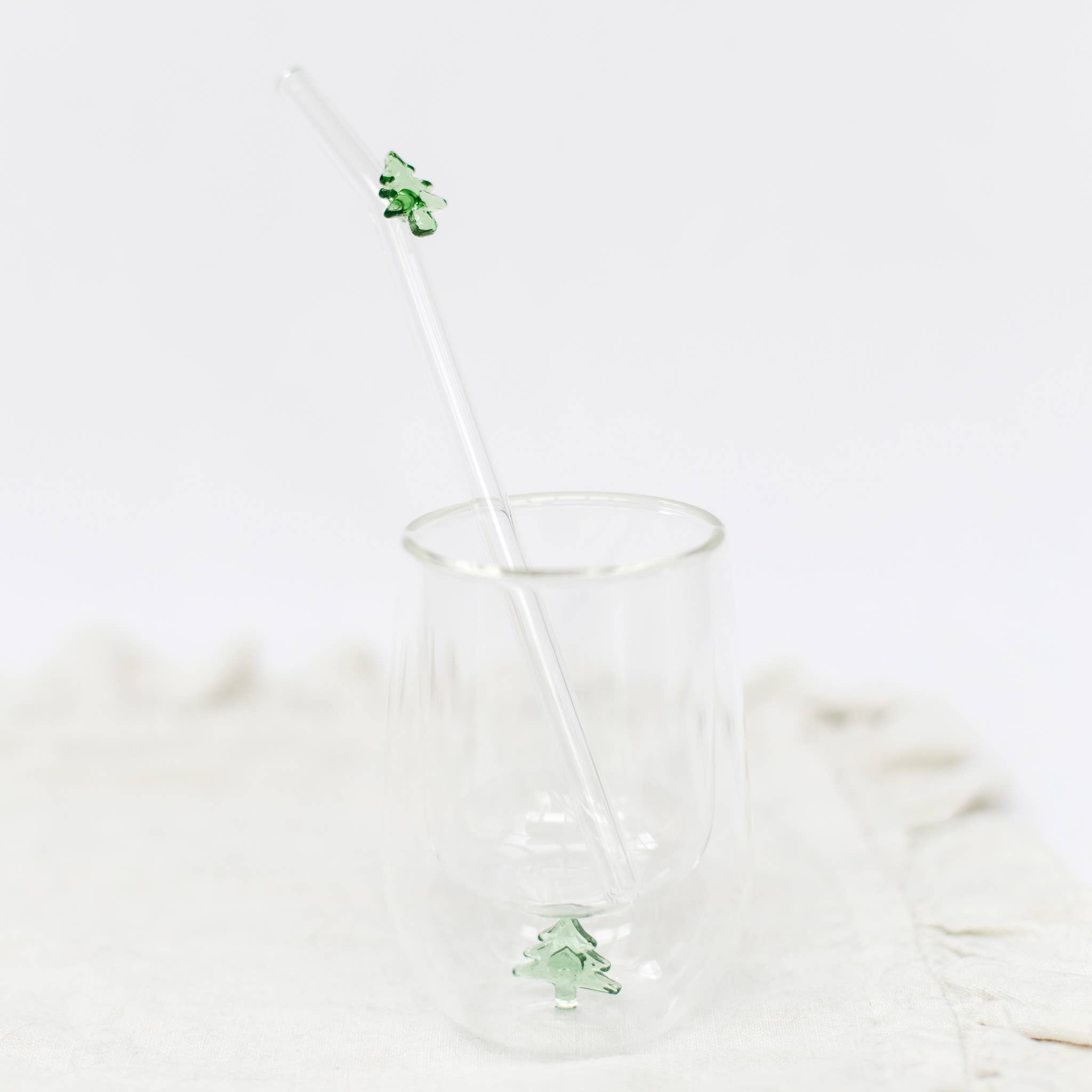 Bake Affair GmbH - Wholesale Drinking Glass/Cup - Thermo glass "Tree" green 150 ml set of 21