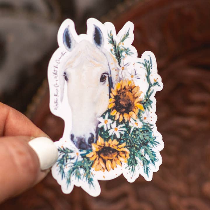 Summer Melody - Autocollant résistant à l'eau pour la vente par Western Rose Studios