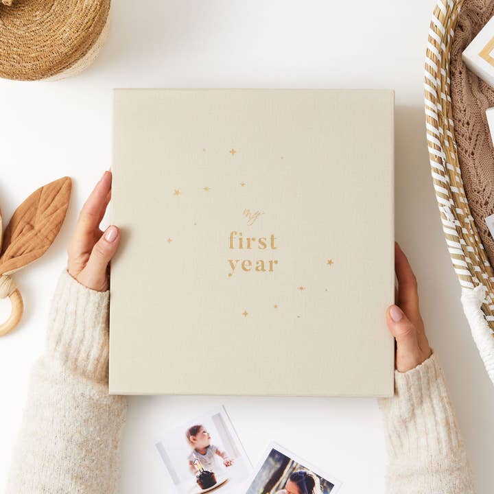 My First Year (birth to 1 year old)- Photo Album for wholesale by Blush And Gold