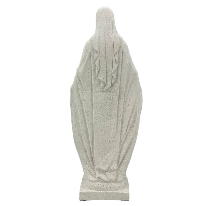 Galt International Company - Wholesale Decorative figurine - 32" Mary Mother of Grace Statue Terrazo-Style Statue White5