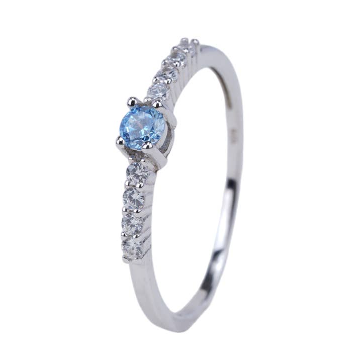 Birthstone Ring - December (Tanzanite) for wholesale by 925 STERLING