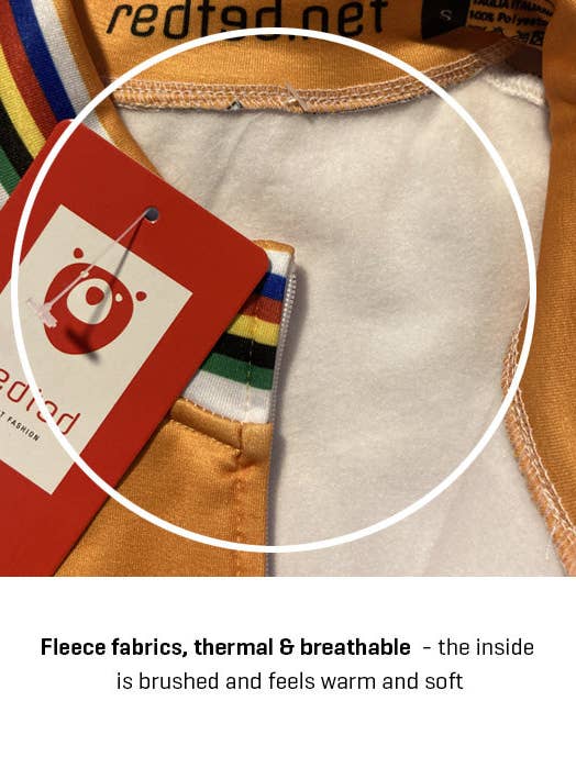 REDTED – wholesale Athletic jacket – Men′s – Retro Winter Cycling Jacket Molteni (FLEECE) - Orange REDTED2