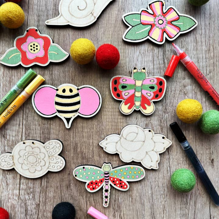 The Woodsy Craft Co. - Wholesale DIY Craft Kit - DIY Craft Kit - Mary's Garden - Collab with Mary Engelbreit