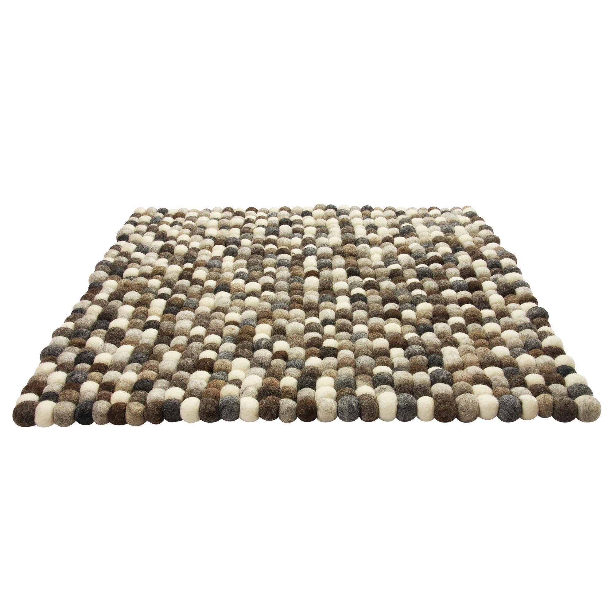 Tribal Trade GmbH - Venta al por mayor Posavasos - Posavasos / tapete de fieltro, gris jaspeado, cuadrado, aprox. 60 cm2