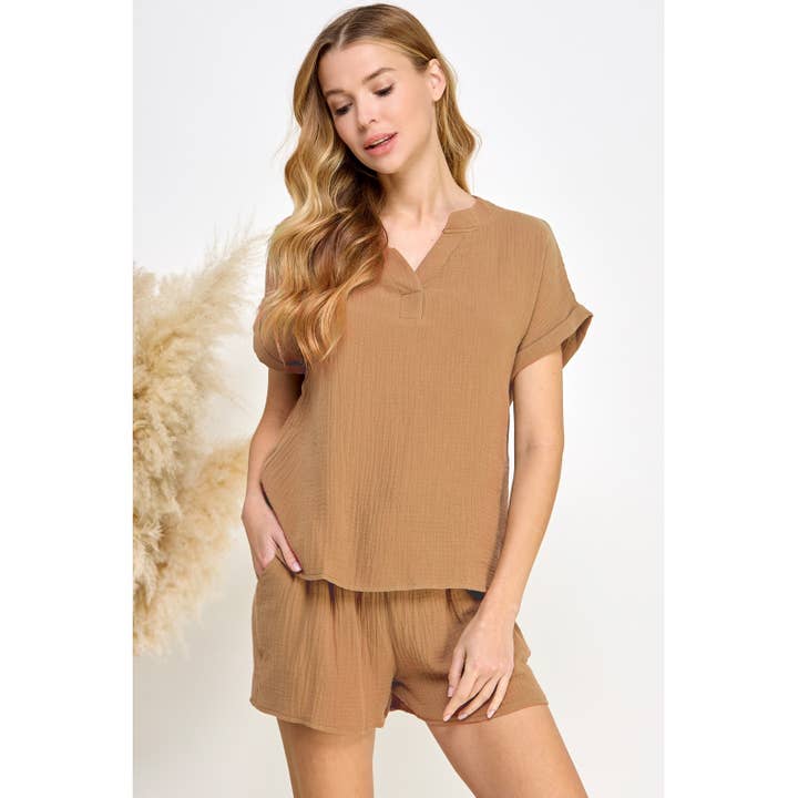 SHORT SLEEVE WITH SHORT PANTS SET for wholesale by Mapcie