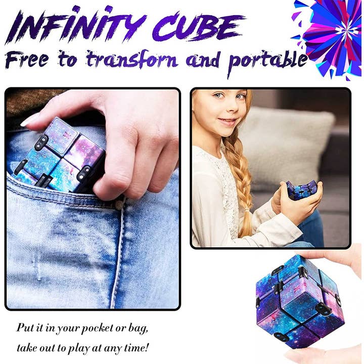 Toyarina – wholesale Fidget Toy - Barn – Magic Infinity Fidget Cube - Tillbaka till skolan - i bulk