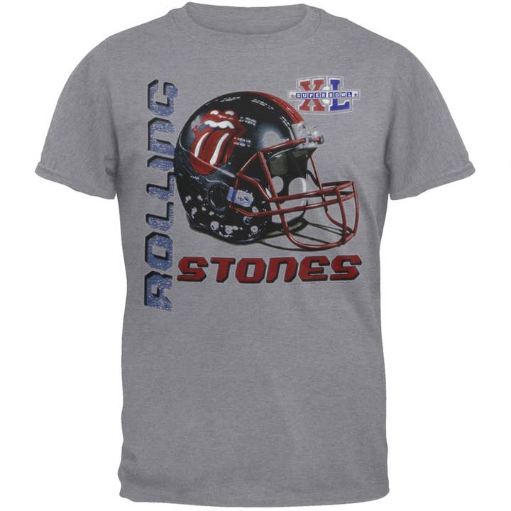 Official Store - Wholesale Screen Printed T-Shirt - Men's - Rolling Stones - Super Bowl Men's T Shirt