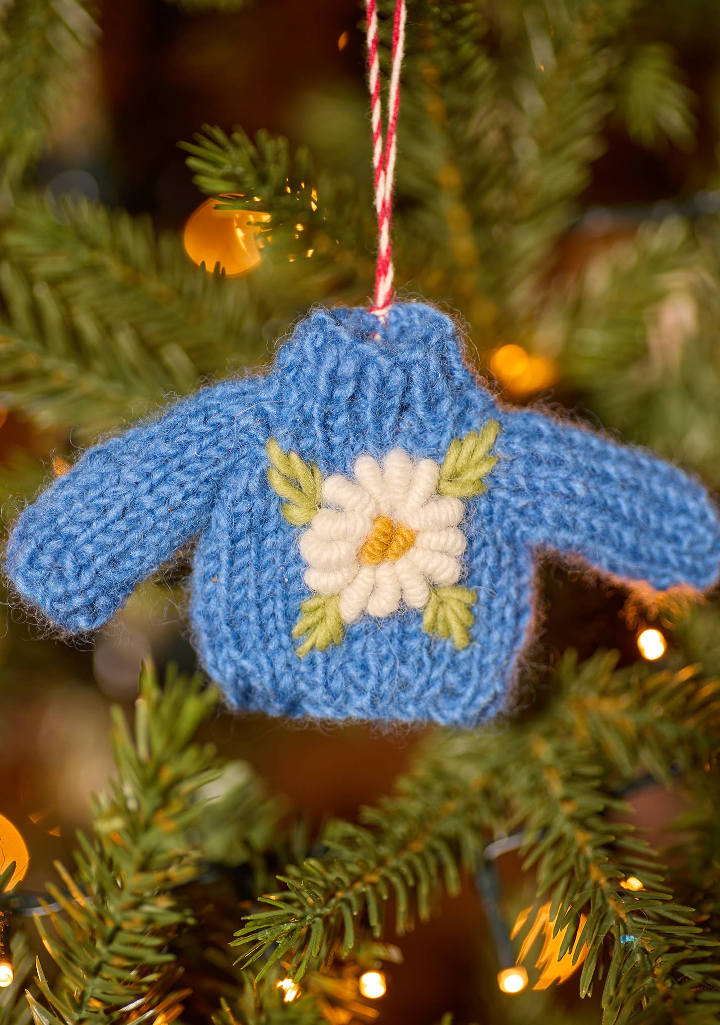 Namaste - Wholesale Christmas Decoration - Embroidered Knitted Jumper Decoration1