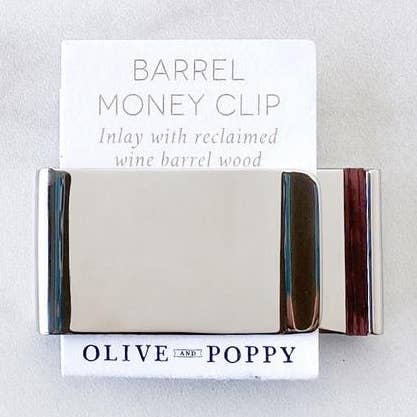 Clip de dinero de barril para venta al por mayor de Olive and Poppy
